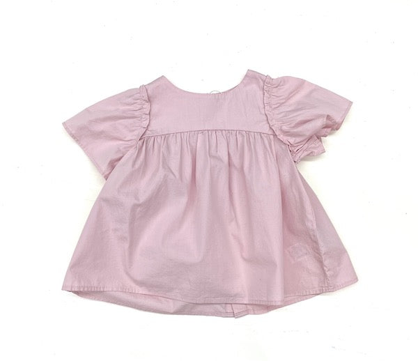 zara soft pink blouse 18-24m NWT