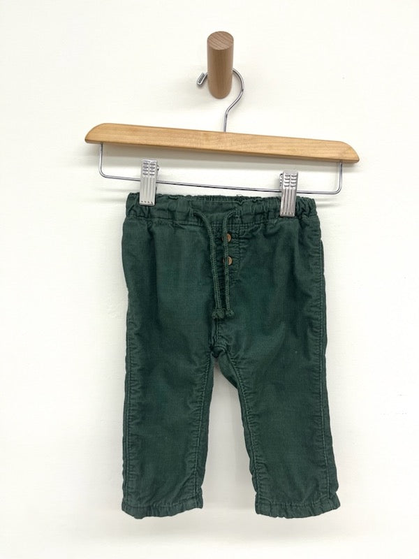 h&m lined cord pants 3-6m
