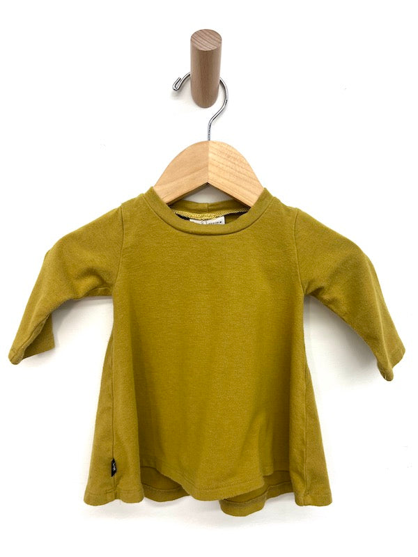 jax + lennon green mustard dress 0-3m