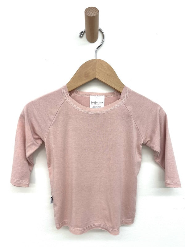 jax + lennon pink pullover 0-6m