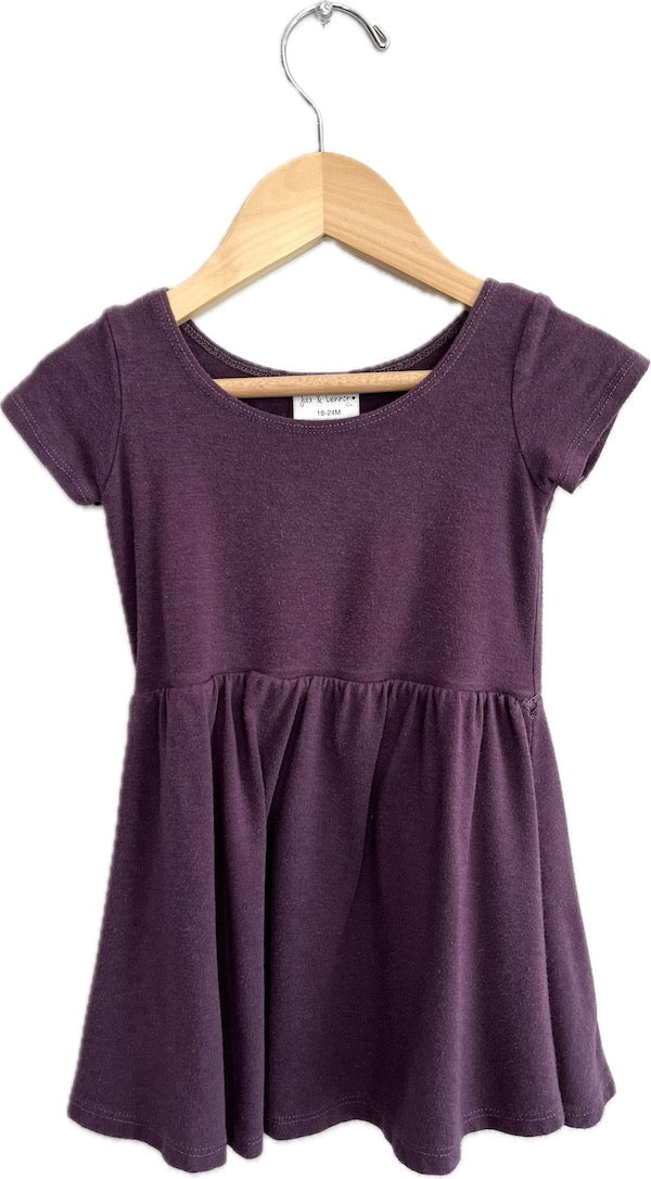 jax + lennon twirl dress purple 18-24m