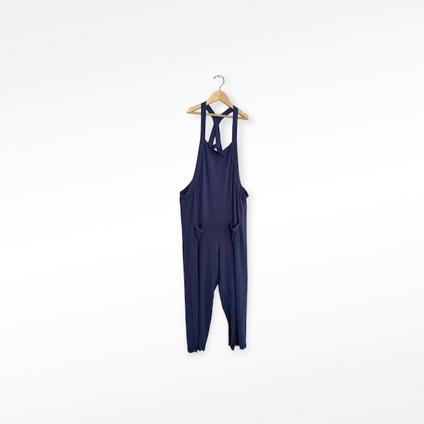 jax + lennon blue romper XS