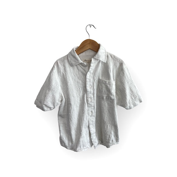appaman beach shirt white 7Y