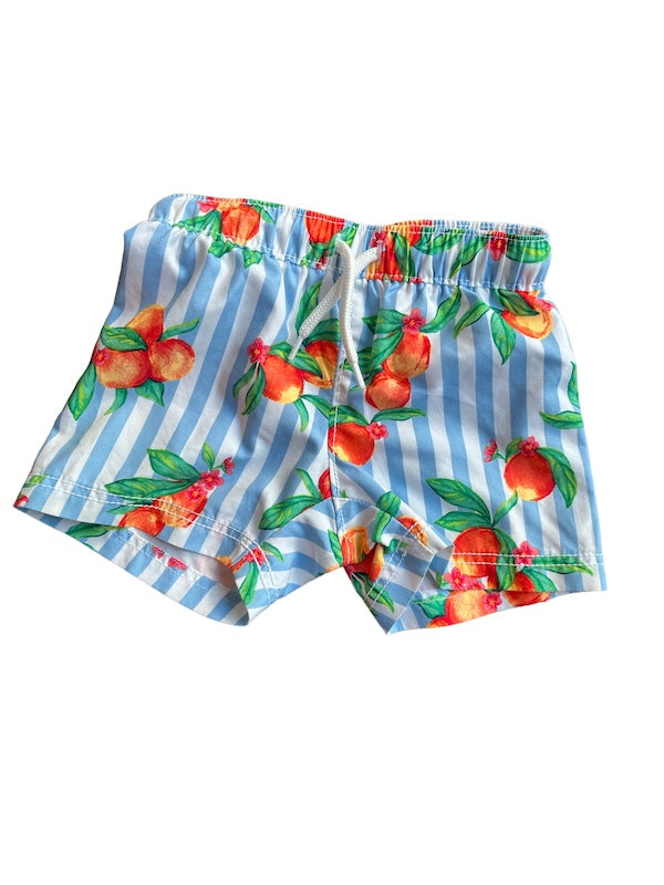 old navy citrus beach shorts 3-6m