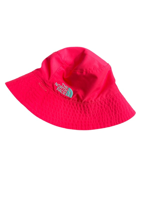 north face pink reversible bucket hat 6-24m