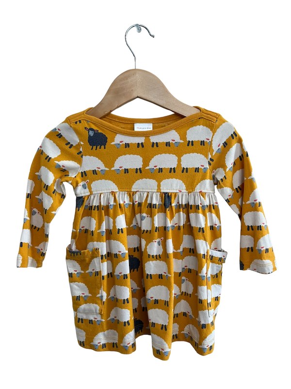 hanna andersson sheep dress 12-18m