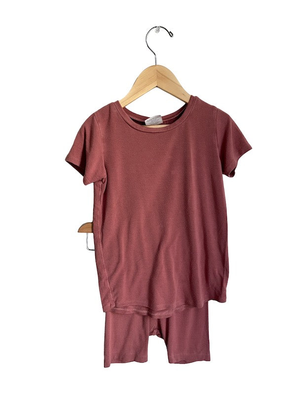 jax + lennon deep rose shirt / short set 4T PLAY