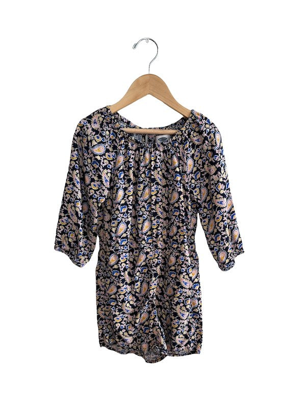 old navy floral romper 5T