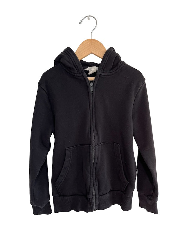 h&m black hoodie 7Y