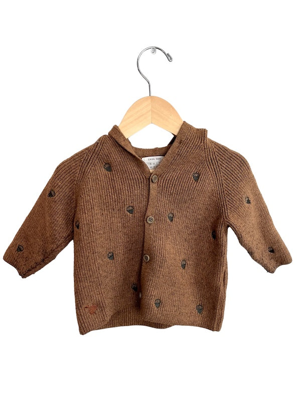 zara acorn knit 6-9m