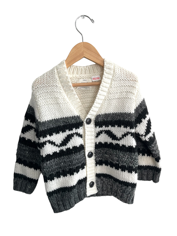 zara knit cardigan 18-24m