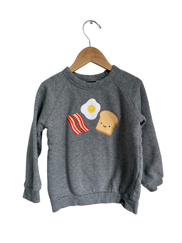 whistle & flute breakfast sweatshirt 4/5T