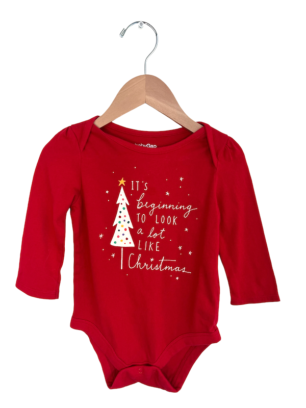 baby gap looks like xmas onesie 18-24m