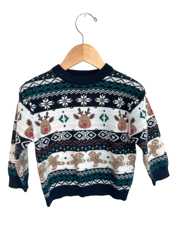 zara reindeer knit 9-12m