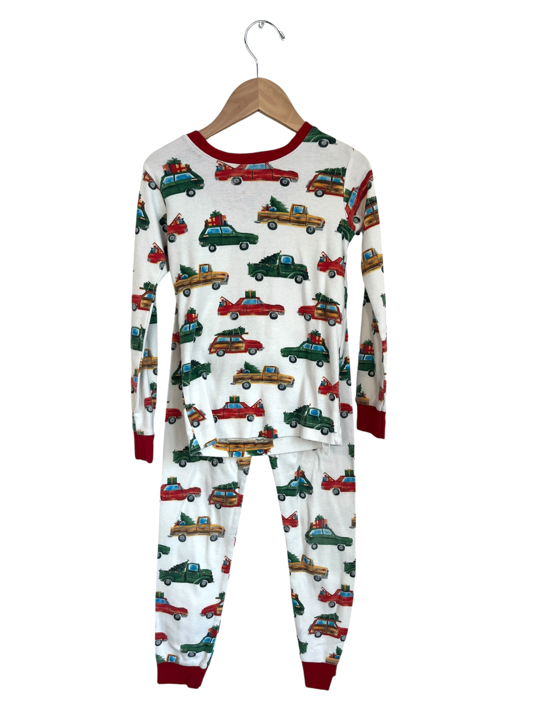 hatley holiday truck pjs 5T VGUC