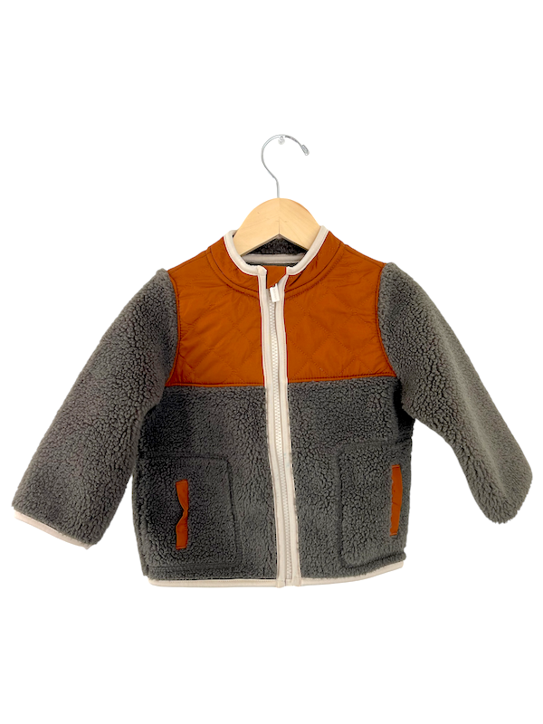 old navy faux sherpa jacket 12-18m