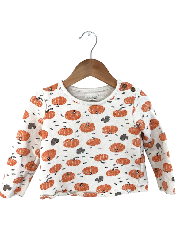 little planet pumpkin shirt 18-24m