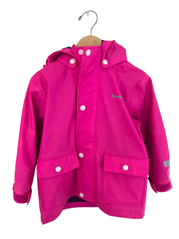 kamik rain jacket pink 3T