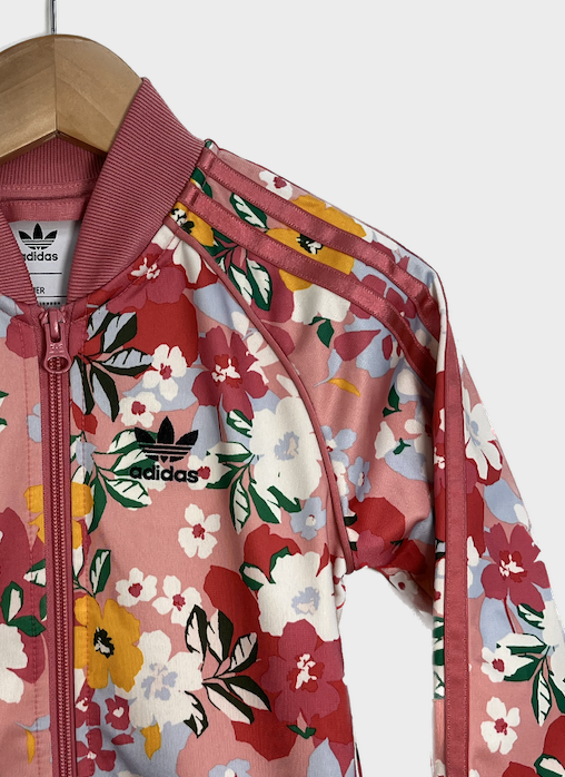 adidas studio london floral track jacket 4T