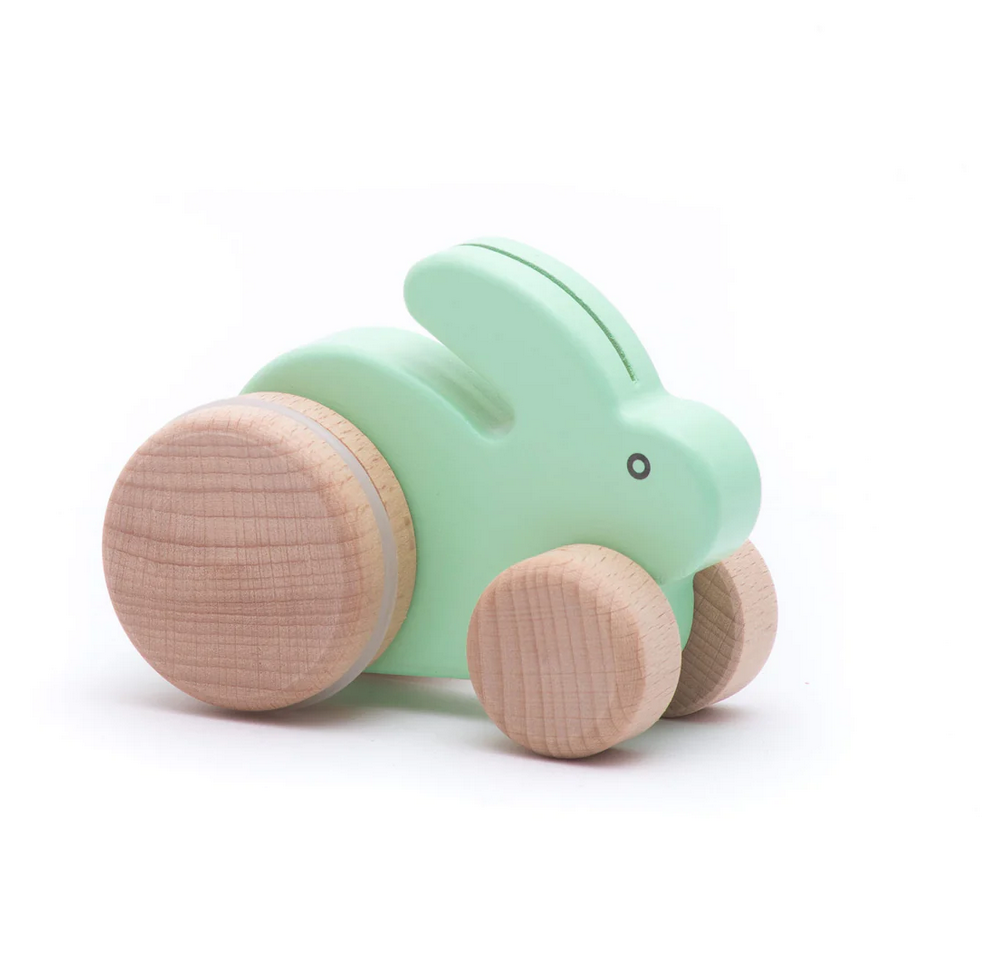 BAJO small wooden bunny (soft green)