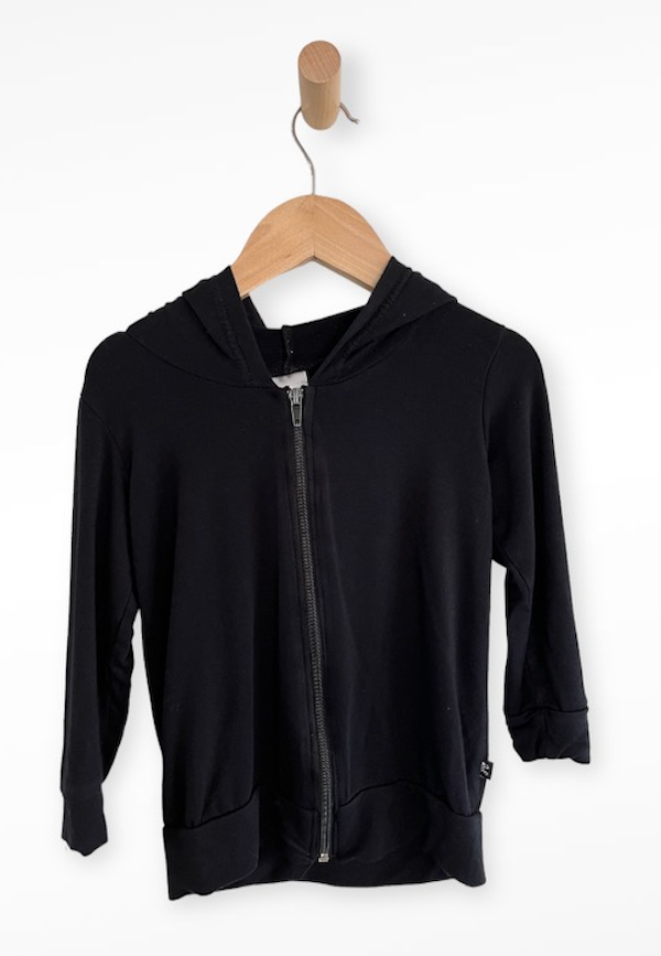 jax + lennon lightweight hoodie black 2T