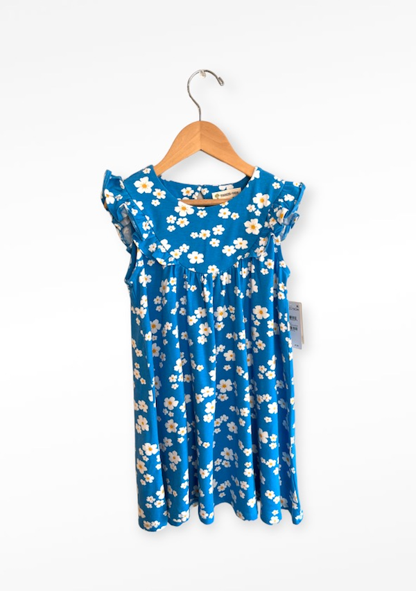 tucker + tate blue floral dress 4T