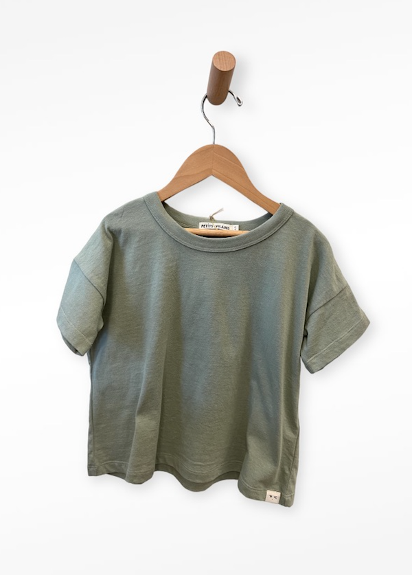 petit villains organic boxy shirt 4T