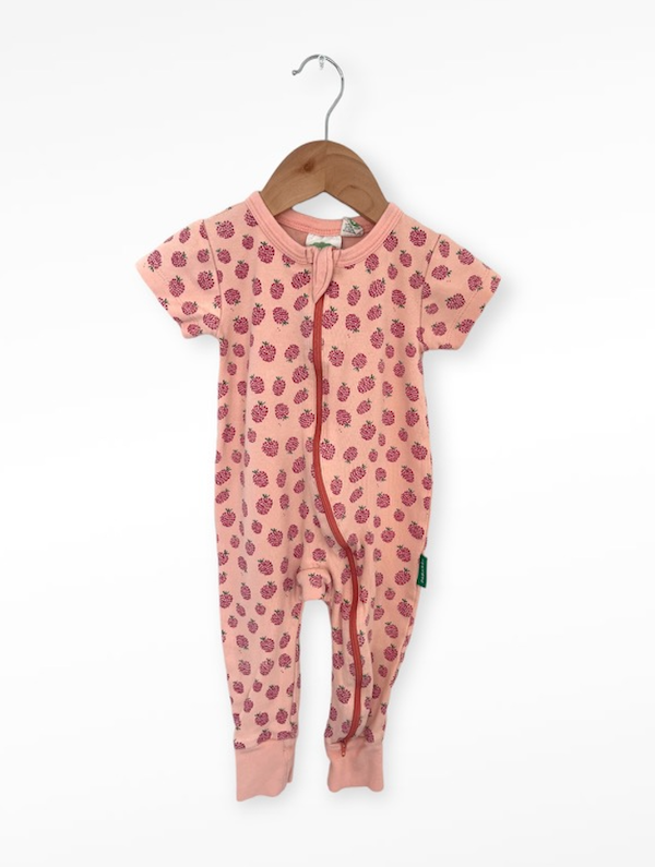 parade organics pink floral sleeper