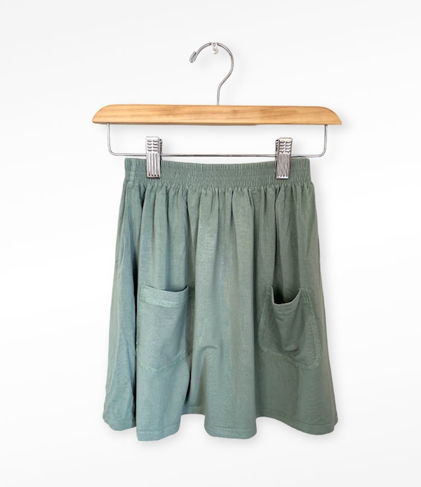 jax + lennon sage pocket skirt YS 6Y