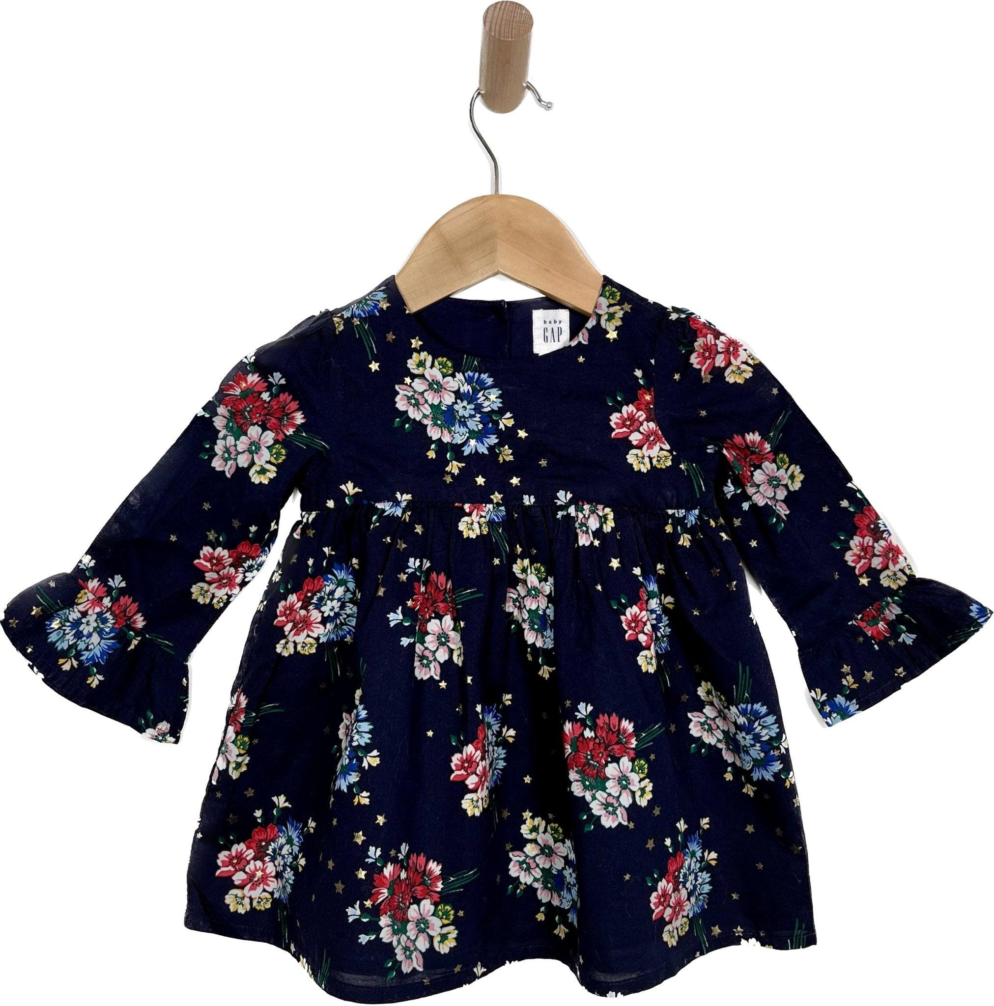 baby gap floral dress 6-12m - Corduroy Kids