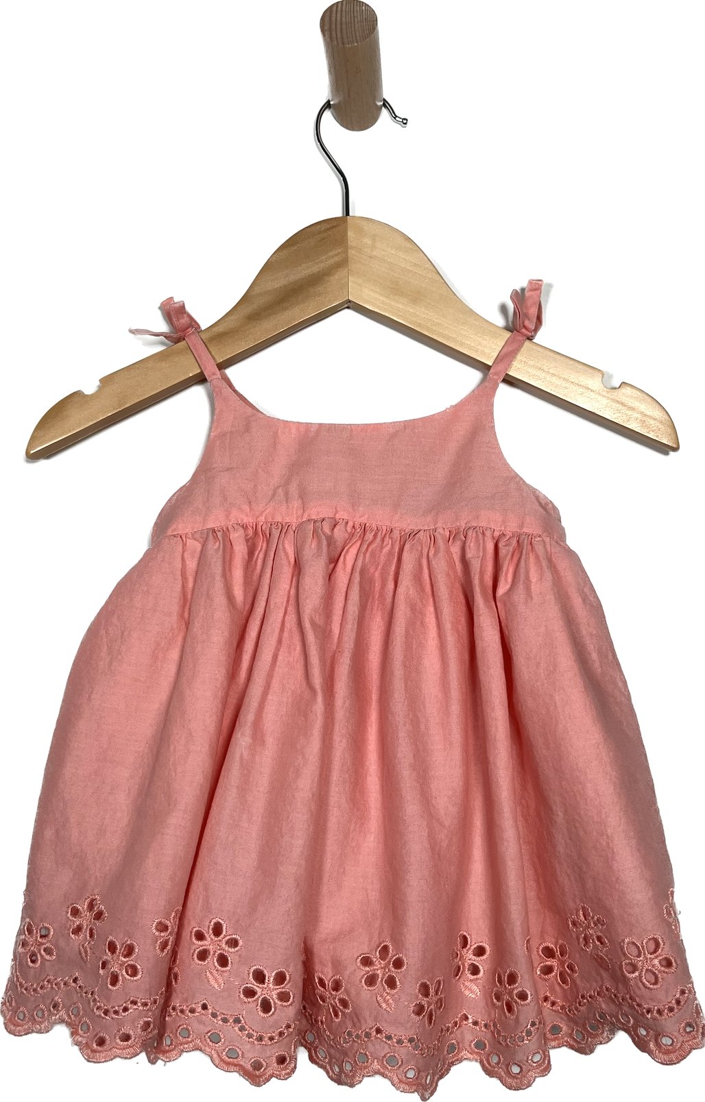 baby gap pink eyelet dress 3-6m - kinderfolk
